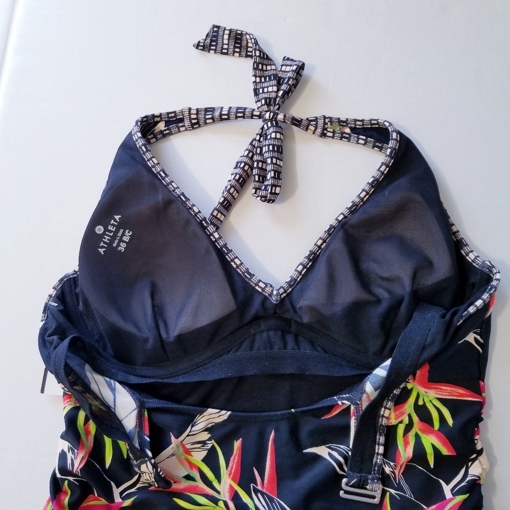 🌸 Athleta | Print Tankini  Swim Halter Top‎ - Picture 7 of 15